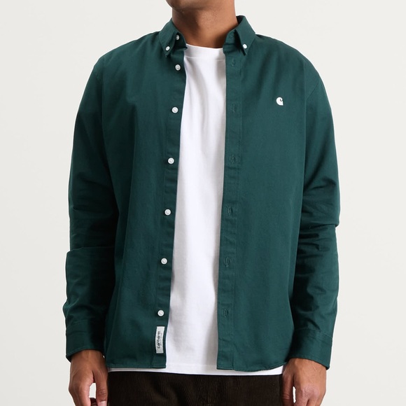 Carhartt WIP Men’s Long Sleeve Madison Button Down Shirt - Picture 5 of 6